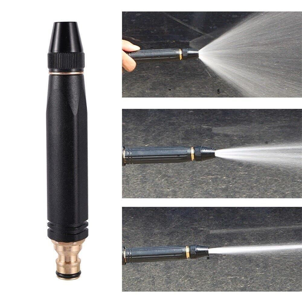 Portable High Pressure Washing Water Nozzle (Black)